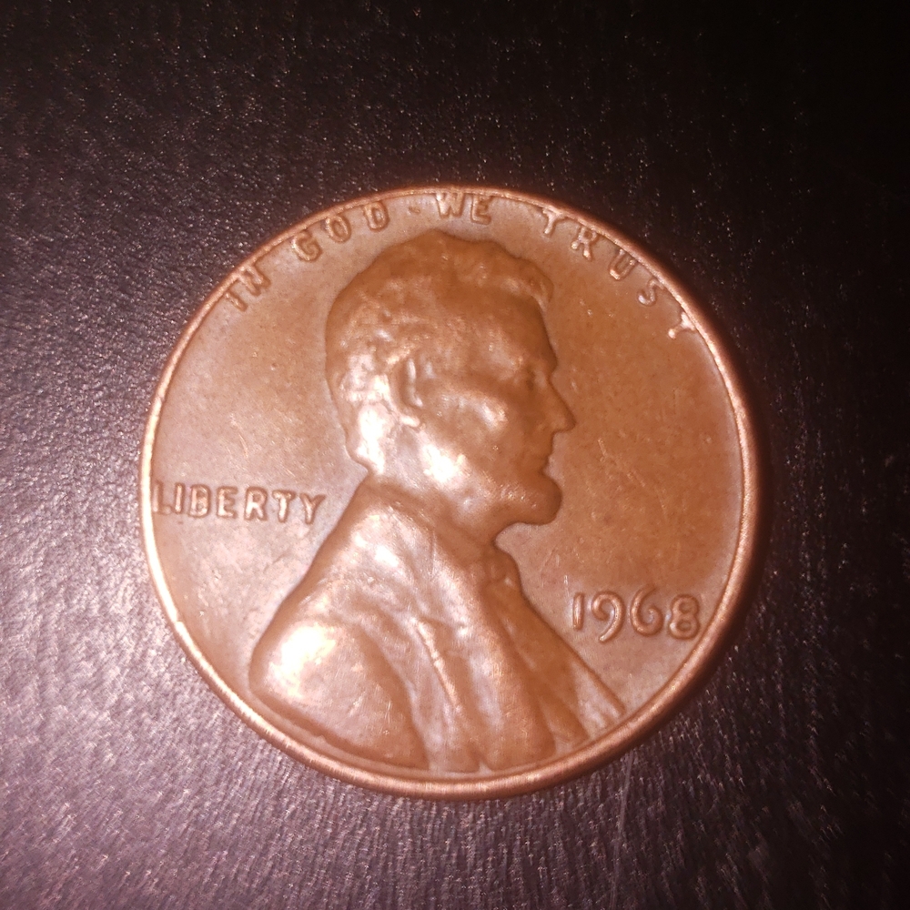 1968 Lincoln Wheat Cent - Copper Tone Penny